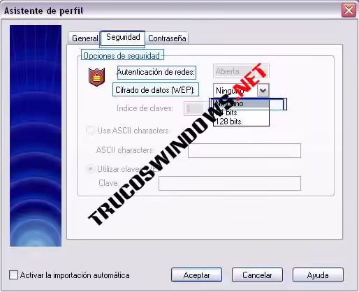 Introduccion a las Redes Inalambricas Asistente perfil Seguridad