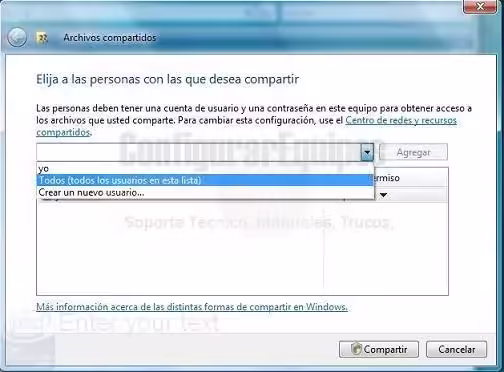 Crear Red entre Windows Vista y Windows XP