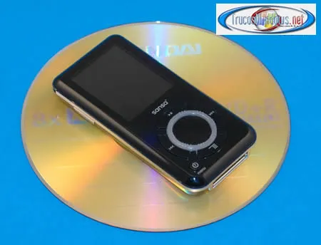  Foto botón de encendido reproductor MP3 Sandisk Sansa e270 6 GB