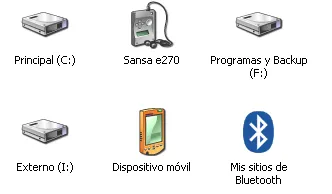 Dispositivo reproductor MP3 Sandisk Sansa e270 6 GB en Mi PC