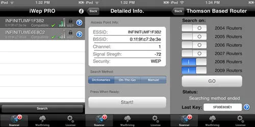 Romper seguridad de una WiFi con tu iPod Touch o iPhone