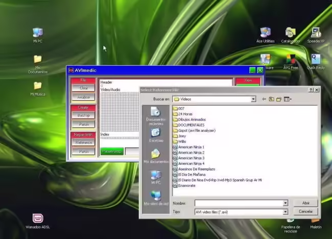Como reparar un archivo.AVI con AviMedic