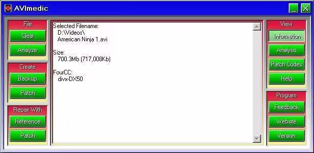 Como reparar un archivo.AVI con AviMedic