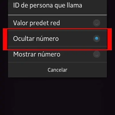 Ocultar el número de movil en una llamada 2 Ocultar el número de movil en una llamada