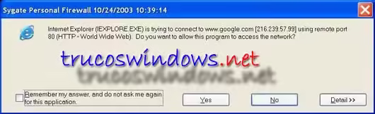 Sygate Personal Firewall IE