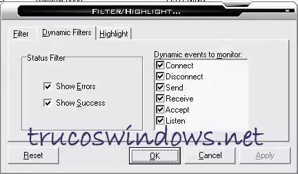 Dynamic Filtres-TCPView Pro