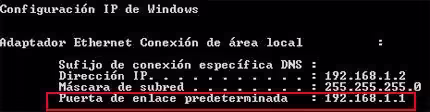 Consola datos conexion