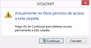 Actualmente no tiene permiso de acceso a esta carpeta Actualmente no tiene permiso de acceso a esta carpeta