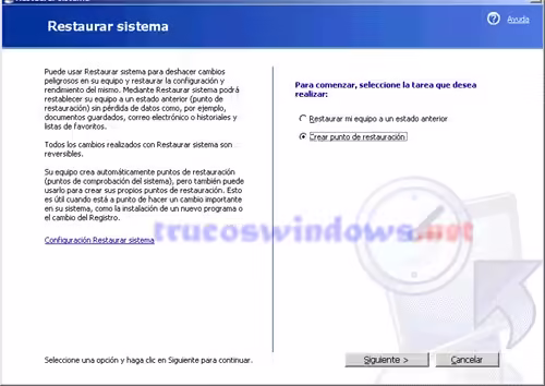 Restaurar sistema