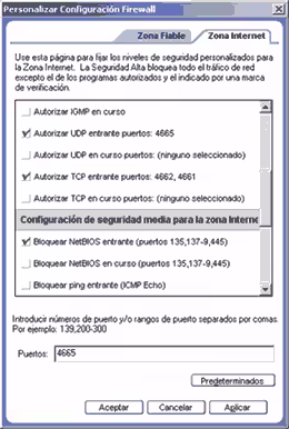 Abrir puertos que usa Edonkey